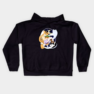 Girl of the night- color Kids Hoodie